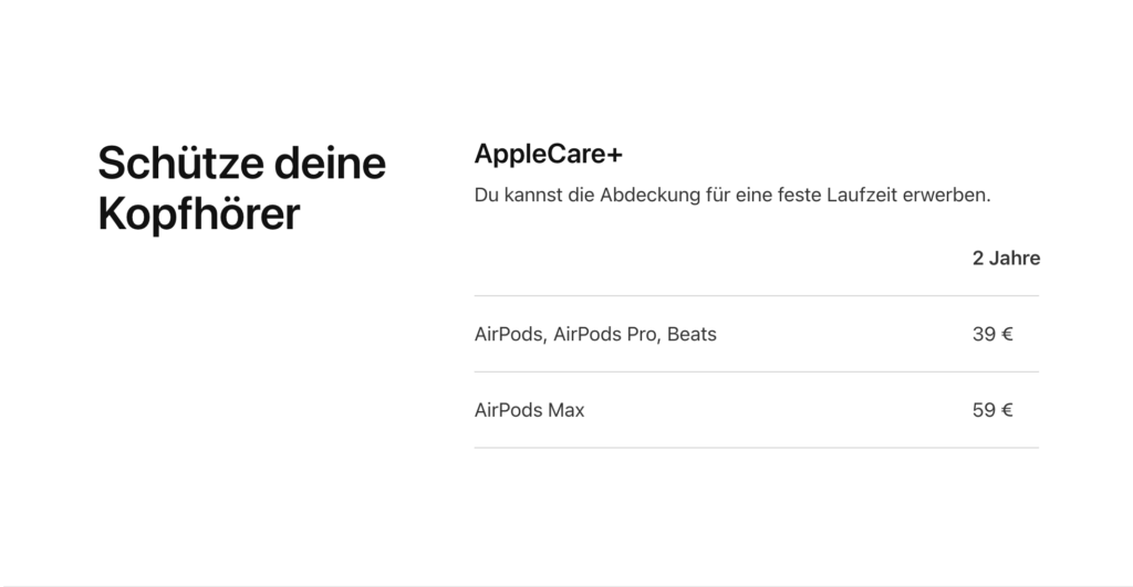 Wie lang halten deine AirPods | Apple Care