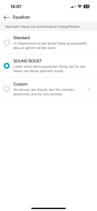 LG XBoom 360 DX02 | App Equalizer