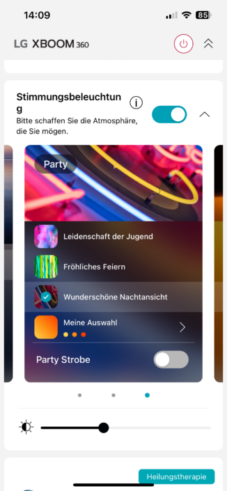 LG XBoom 360 DX02 | Beleuchtung 2