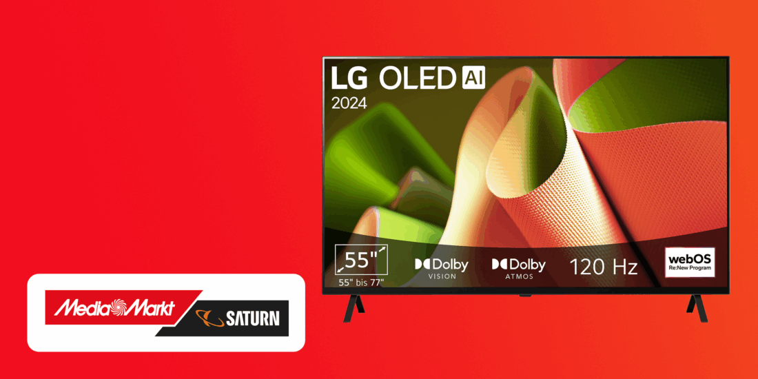 LG OLED B4 jetzt in 65 Zoll fuer nur 1100 Euro