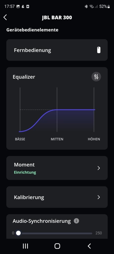 JBl One App Equalizer