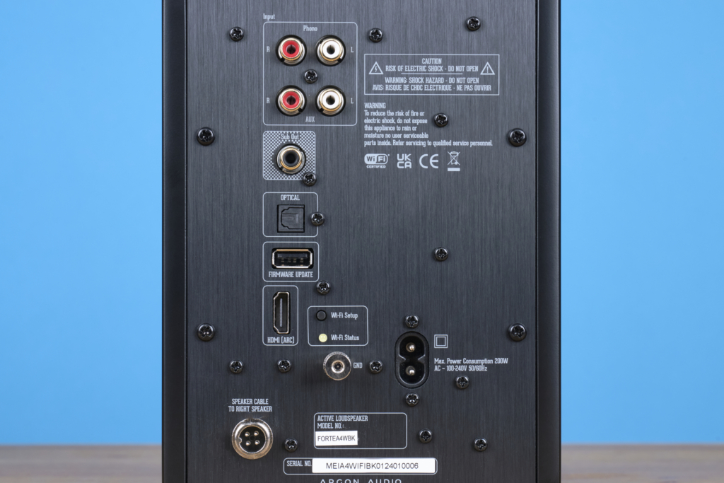 Argon Audio Forte A4 – Anschlüsse 