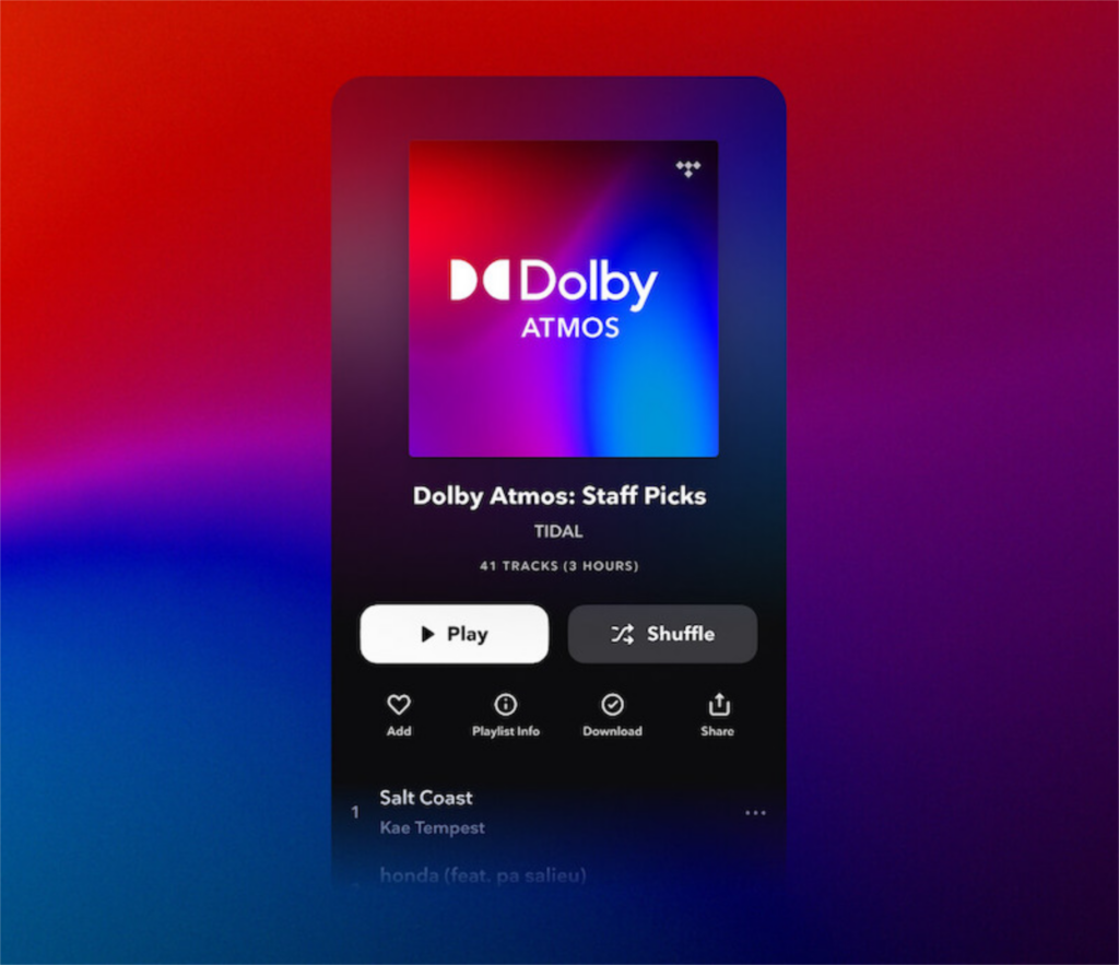 dolby atmos bei tidal vergleich spotify