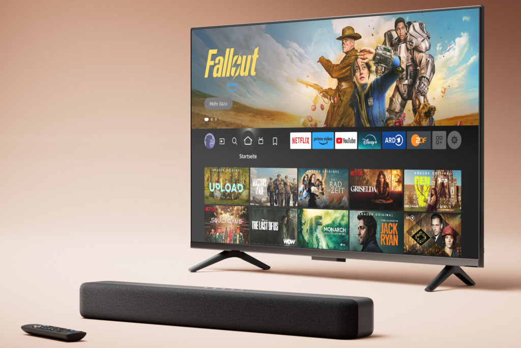 Die Fire TV Soundbar muss ohne Amazon Alexa auskommen.