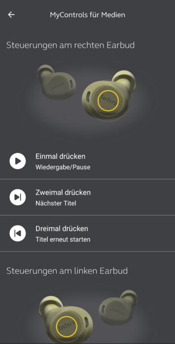 Jabra Screenshot MyControls