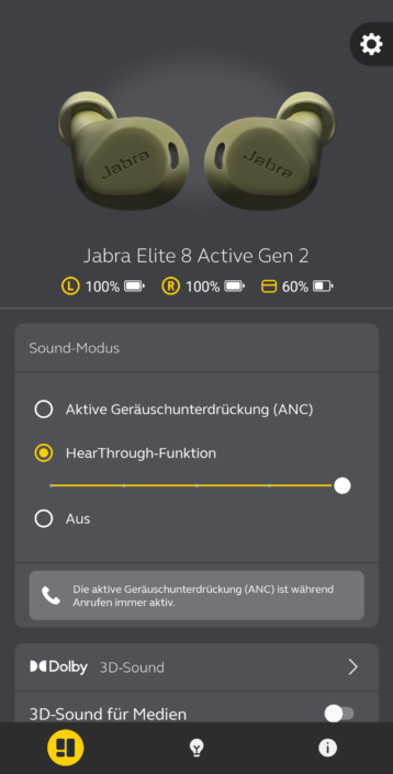 Jabra Screenshot Hearthrough