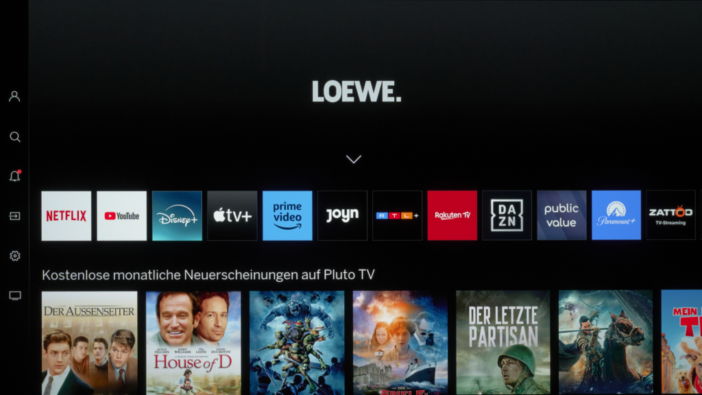 Startseite Screenshot