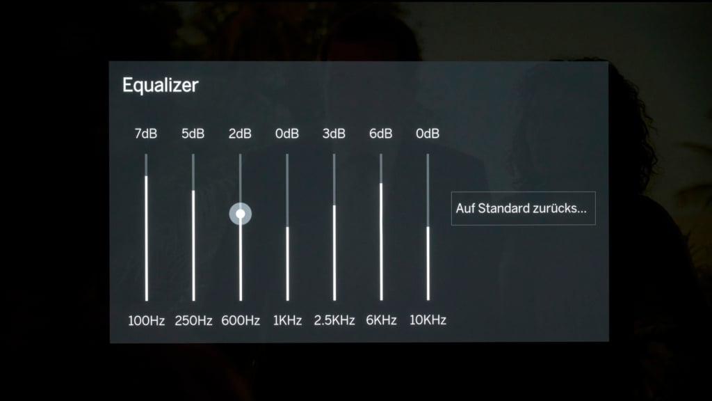Equalizer Soundeinstellungen