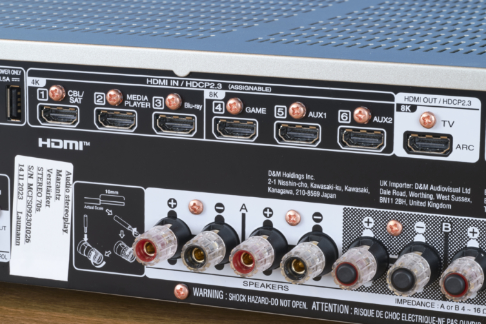 Marantz Stereo 70s – Anschlüsse Details