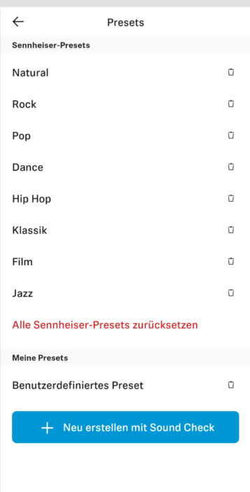 Sennheiser Screenshot