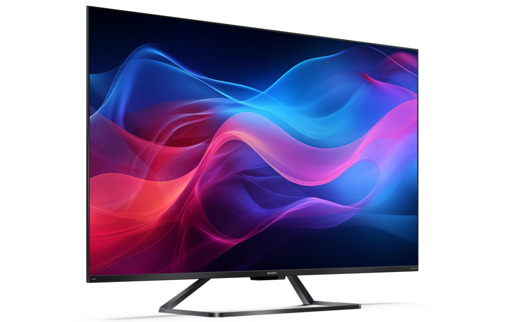 Hier ist der Sharp GR QLED mit 55 Zoll Diagonale zu sehen. 