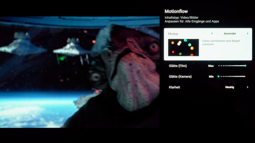 Motionflow Menü Sony Bravia 8