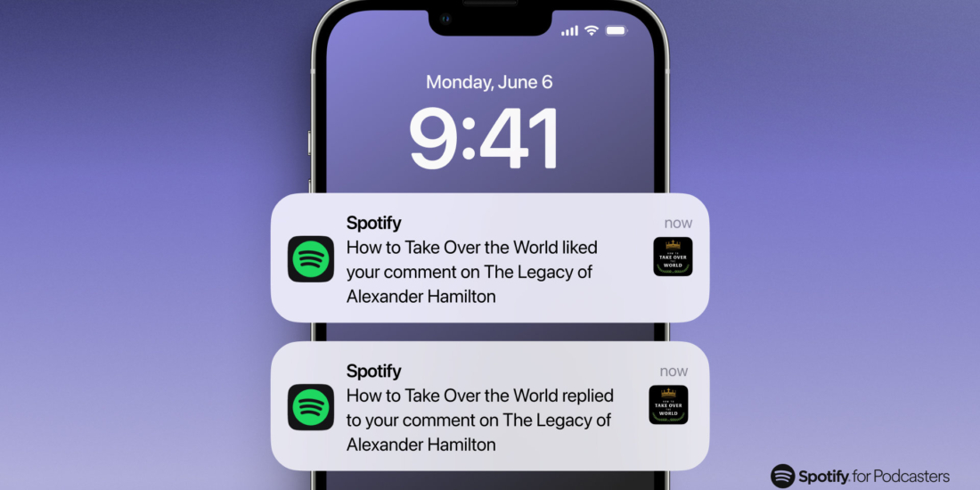 Spotify führt eine Kommentarfunktion für Podcasts ein.