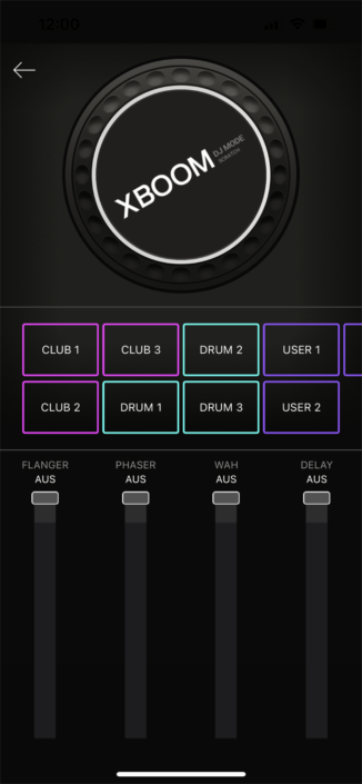 xboom app screenshot dj effekte