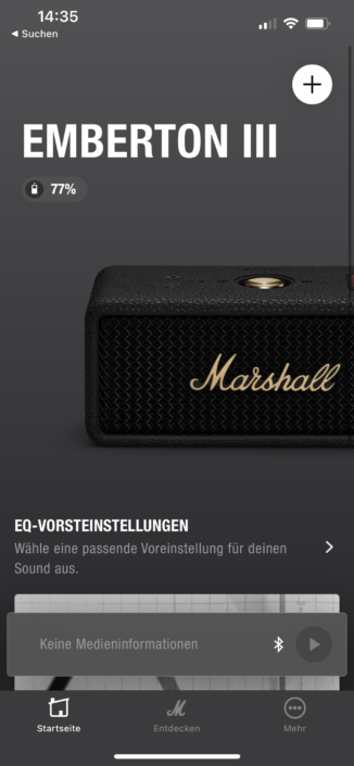 Marshall-App Screenshot 1