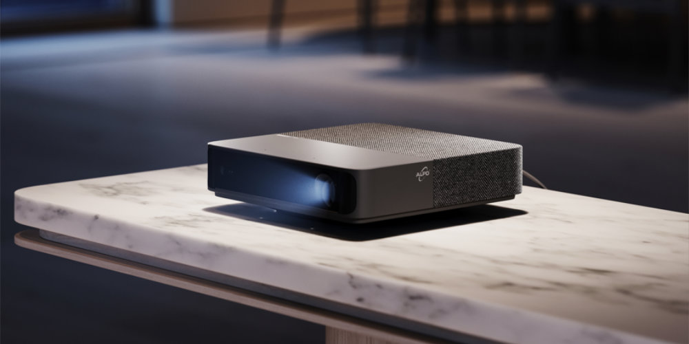 Der Loewe We. Beam ist ein kompakter 1080p-Beamer.
