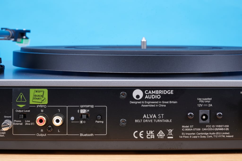 Plattenspieler bis 500 Euro Cambridge Audio Alva ST Anschlüsse
