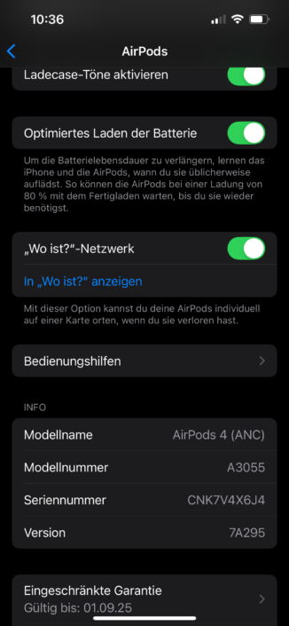 AirPods 4 NC – Screenshot