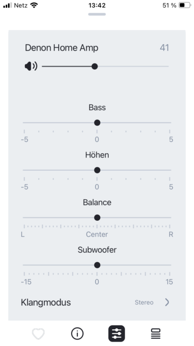 Denon Home Amp – Screenshot