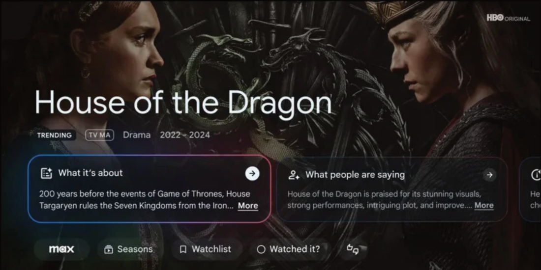 Google TV: Verbesserte Smart-Home-Steuerung und weitere Funktionen starten