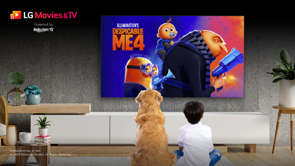 LG Movies & TV hält auch aktuelle Blockbuster wie "Ich - Einfach unverbesserlich 4" für dich bereit. 