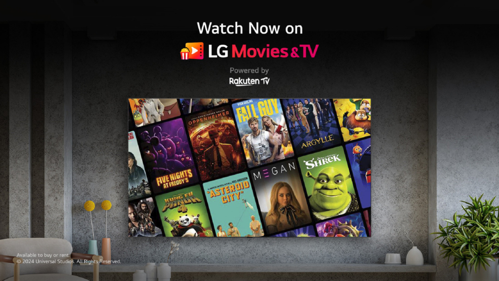 LG Movies & TV startet zunächst auf ausgewählten Smart-TVs des Jahres 2022. 