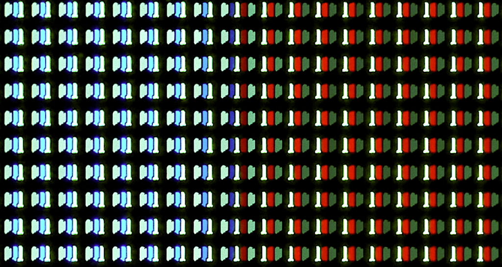 WRGB-Pixel Nahaufnahme
