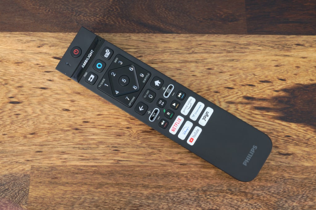Beleuchtete Tasten bei der Philips Remote des OLED759