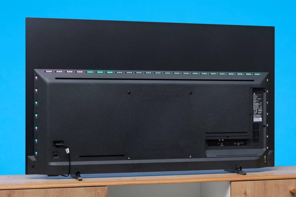 Rpckseite mit Ambilight-LEDs