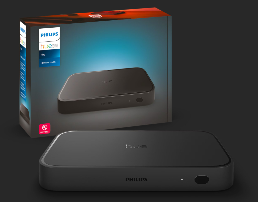 Die Philips Hue Play HDMI Sync Box 8K ist ab sofort erhältlich.