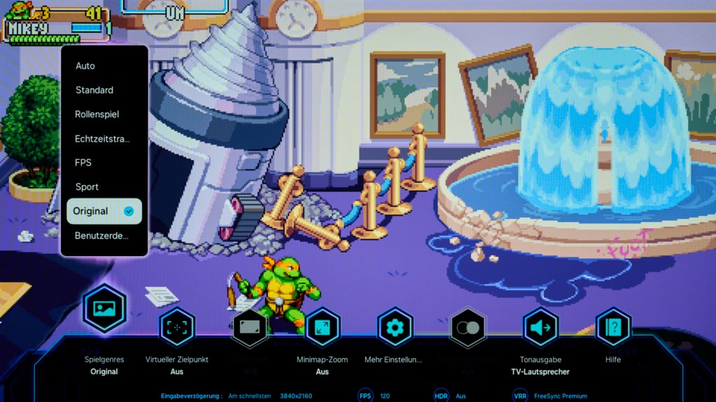 Gaming-Overlay-Menü