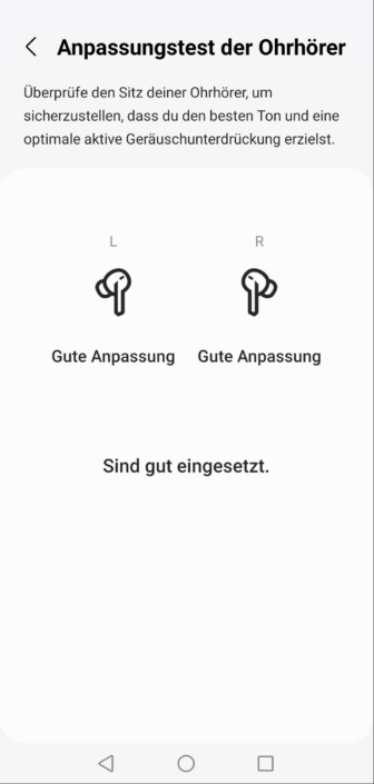Samsung Galaxy Budse3 Pro Passtest