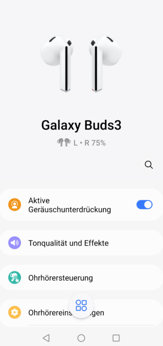 Samsung Galaxy Buds3 – App Screenshot