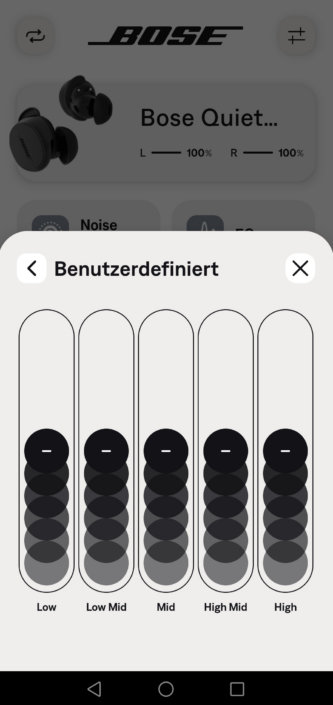 Bose QCE Screenshot – EQ