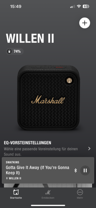 Marshall Willen II Test | App-Übersicht