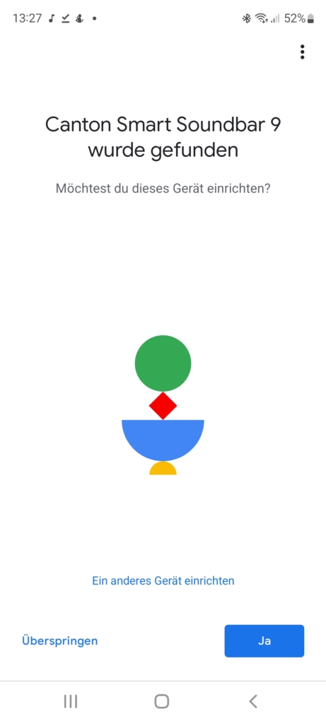 Google Home App Einbindung