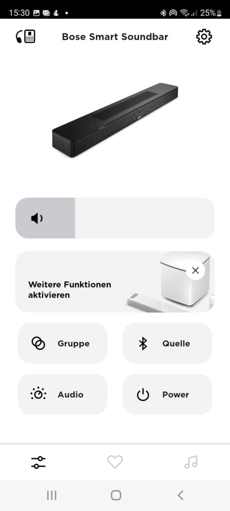 Startseite Bose Music App
