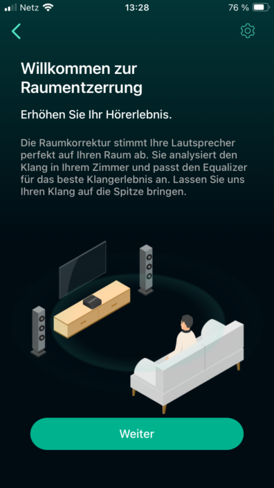 WiiM Ultra App Screenshot Raumeinmessung 1