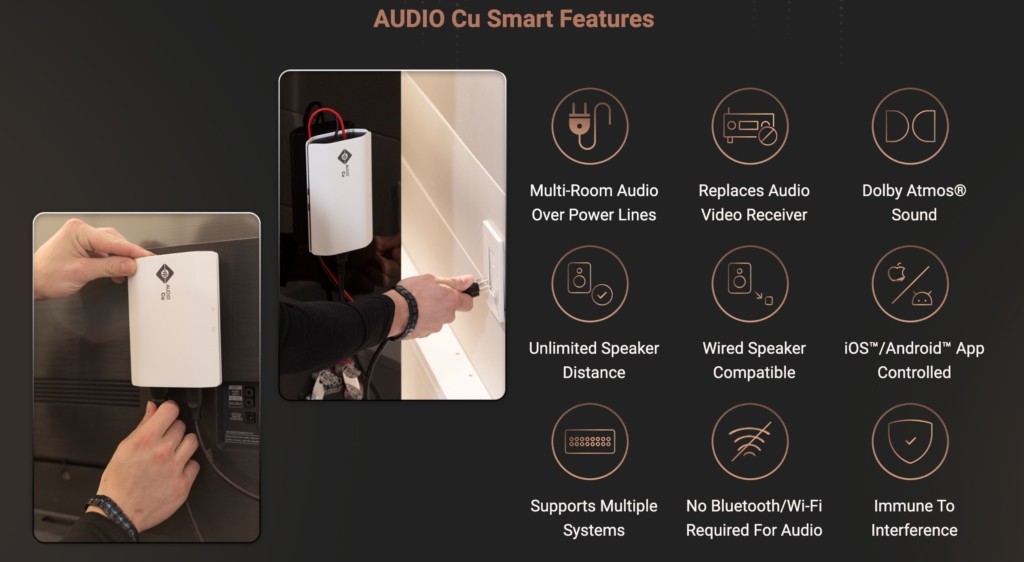 Audio CU soll per Stromkabel vielerlei Vorzüge für die Audioübertragung bieten.