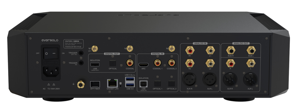 Eversolo DMP-A10 Rückseite mit Anschlüssen