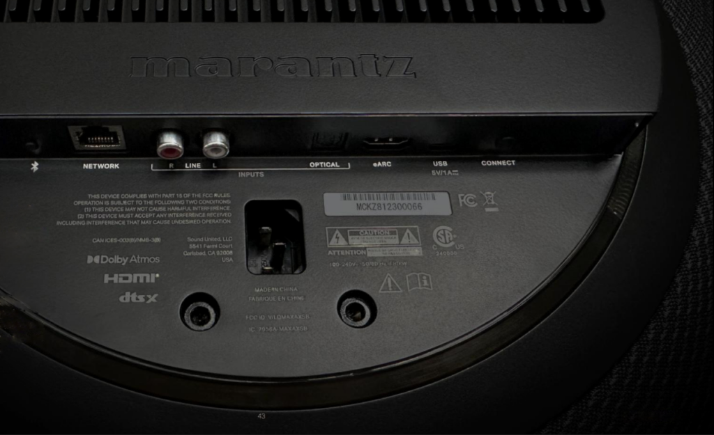 Marantz Horizon Eingänge