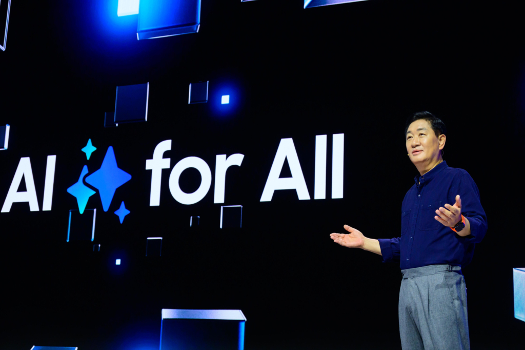 Samsung will auch am TV verstärkt mit KI werben.