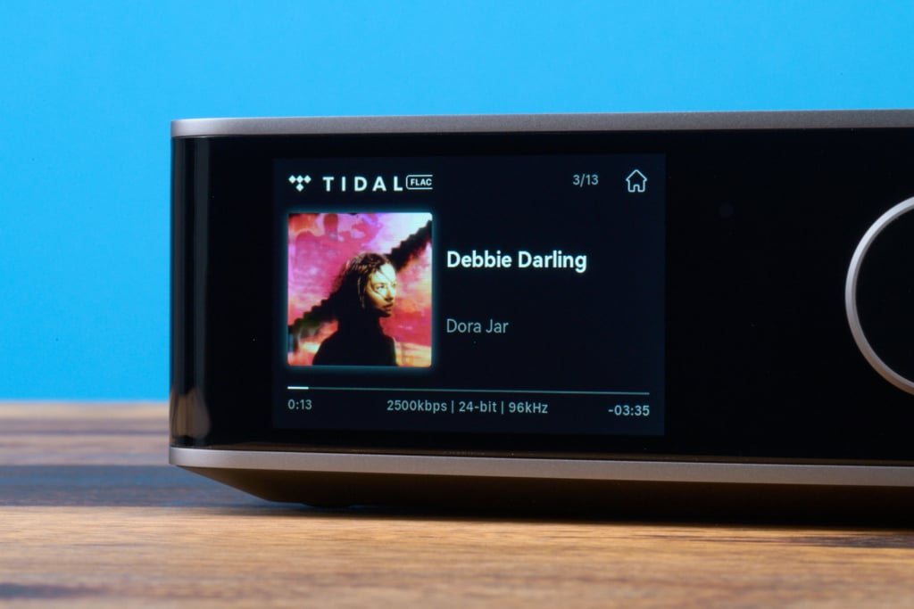 WiiM Ultra Display Tidal Wiedergabe Highres