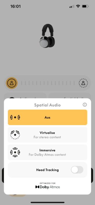 Bang & Olufsen Beoplay H100 App Screenshot 1