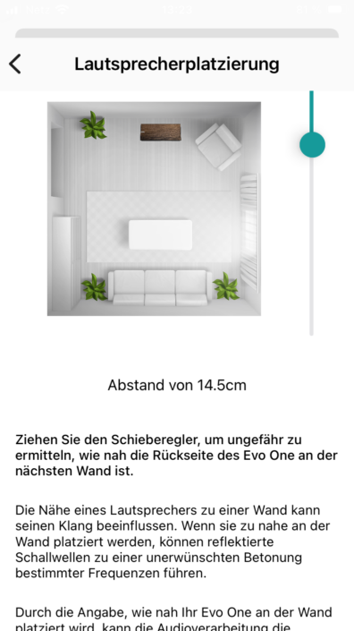 Cambridge Audio Evo One App Screenshot Platzierung
