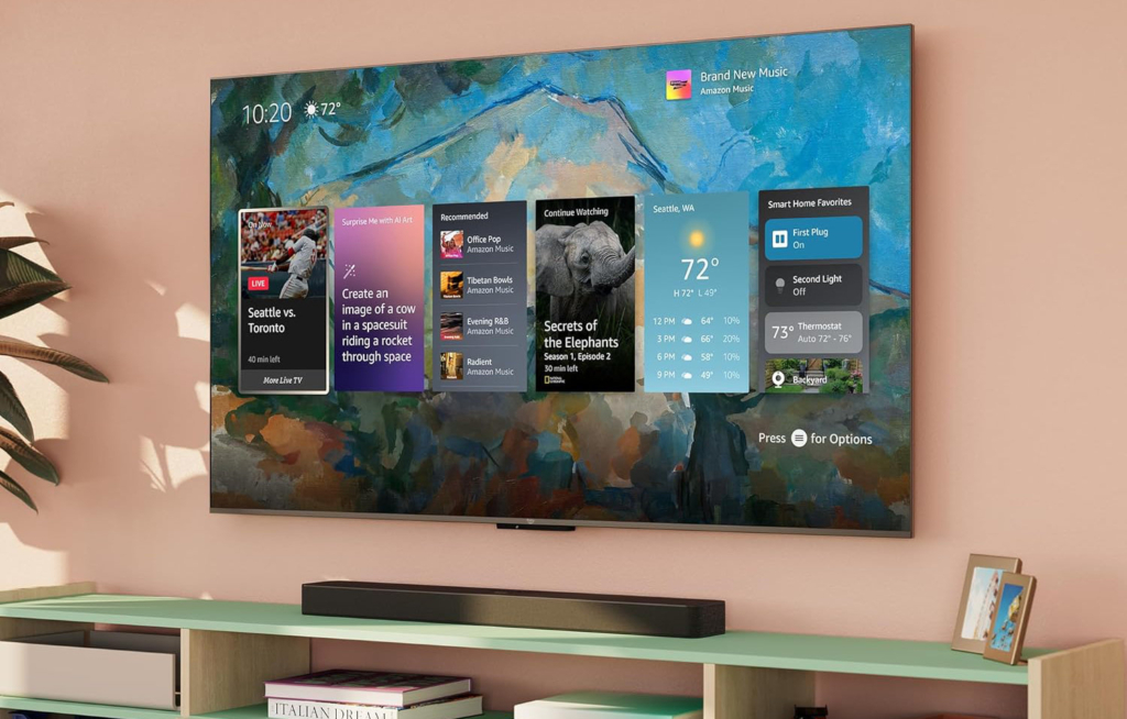 Im Ambient Mode prangen allerlei Widgets in der Oberfläche. 