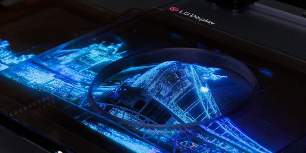 Die neuen Stretch-Screens von LG Display basieren auf der Technik Micro LED.