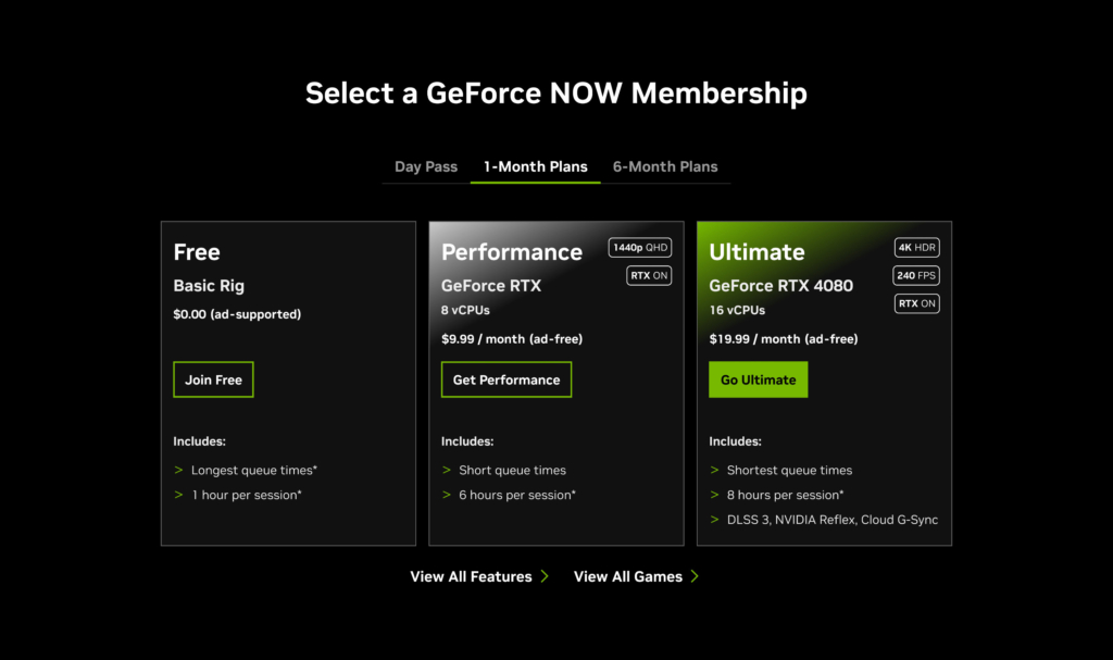 Nvidia GeForce Now ersetzt den Priority- durch den neuen Performance-Tarif.