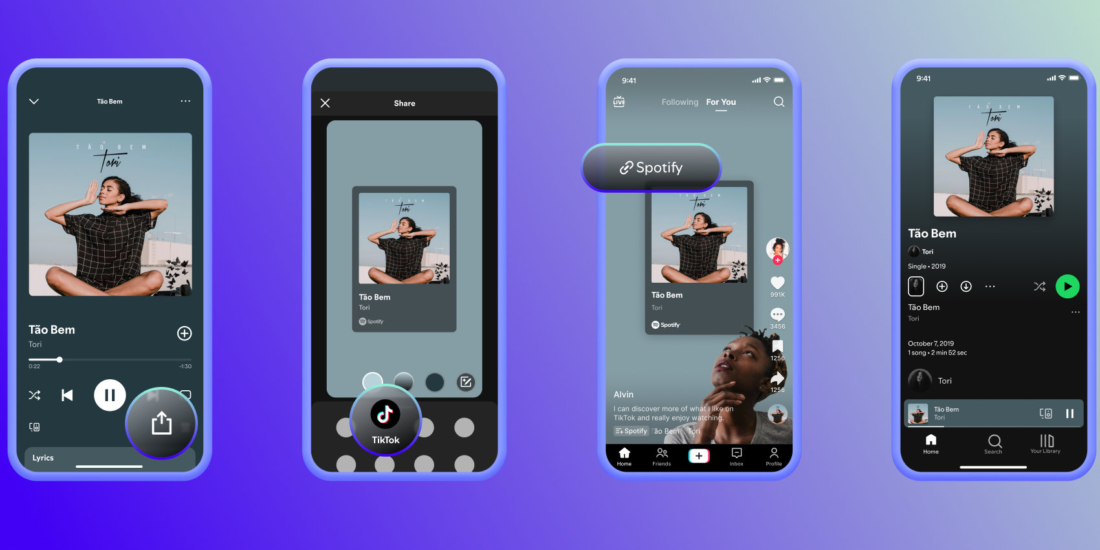 Spotify vernetzt sich jetzt enger mit Instagram und TikTok.