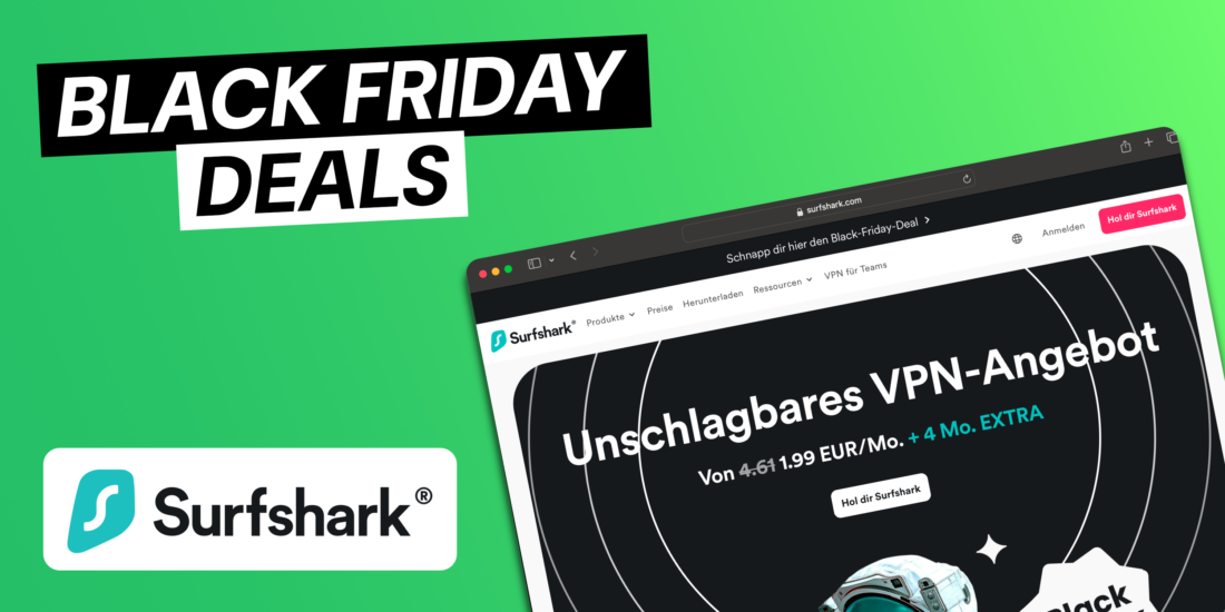 Surfshark Shop-Angebote Black Friday